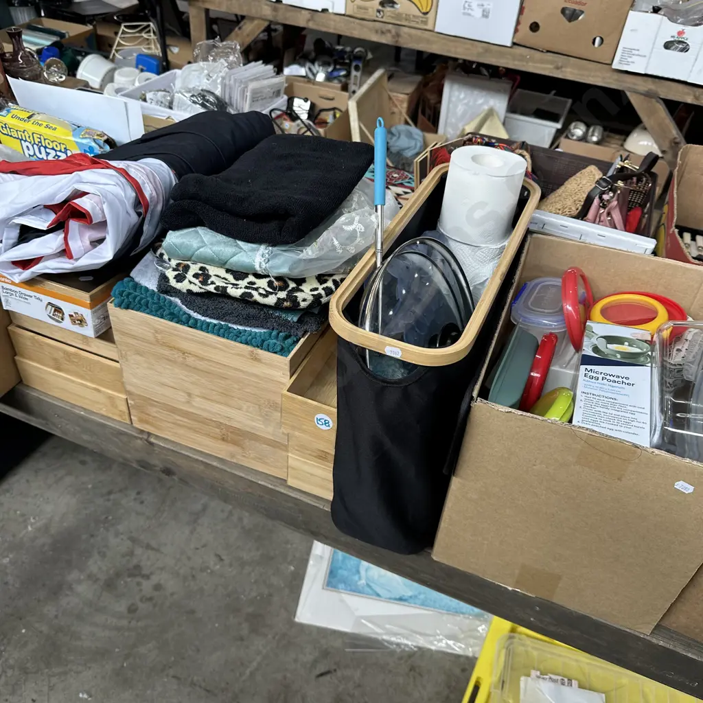 Lot of Bamboo drawer Tidy, curtain, sistema etc. Image 1++