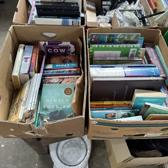 Two boxes of books.