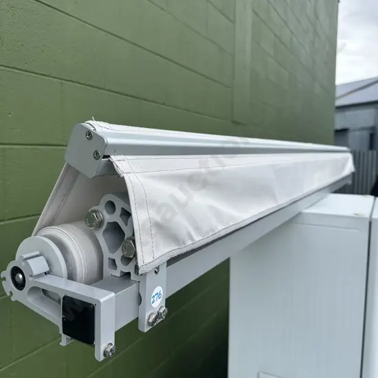 motorized folding arm awning 2000 x 2440 cost 3.5k installed 2020