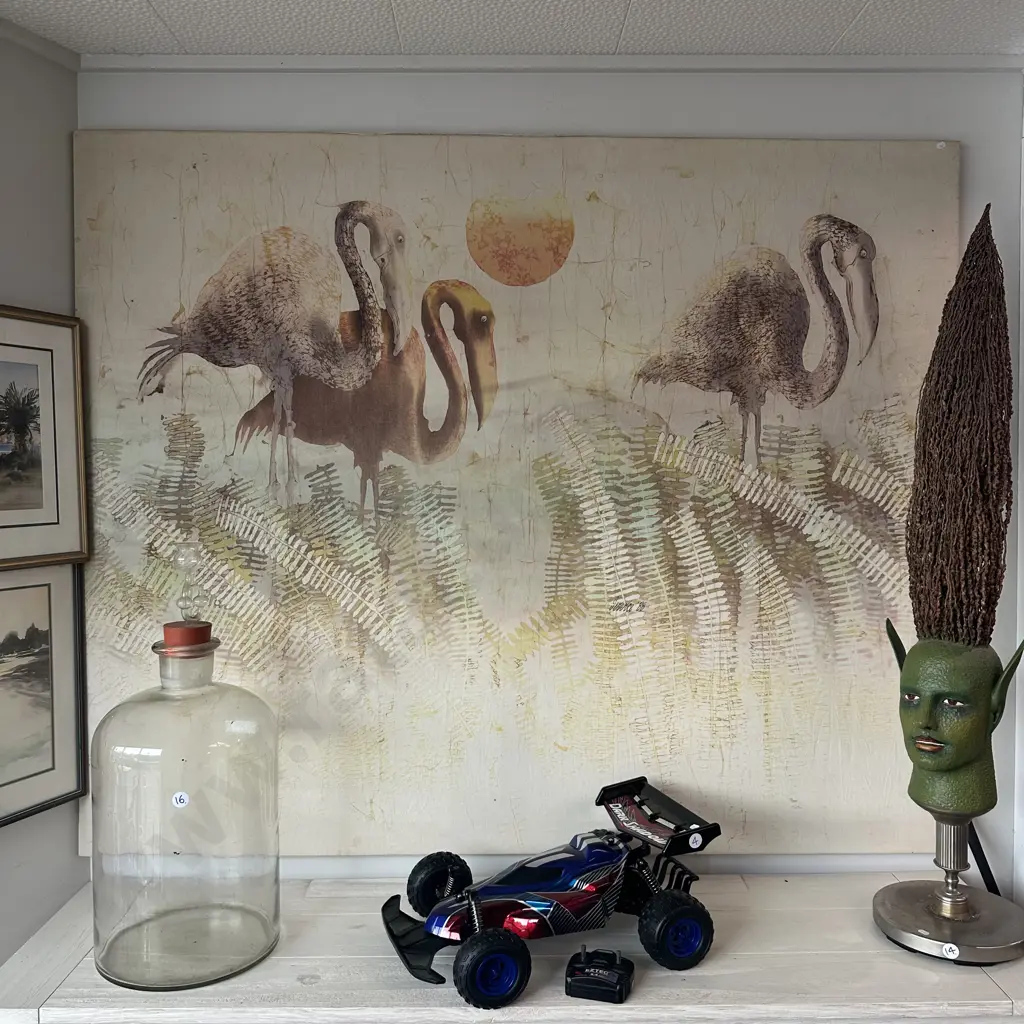 large 1980s  material art 1700 x 1270mm Image 1++