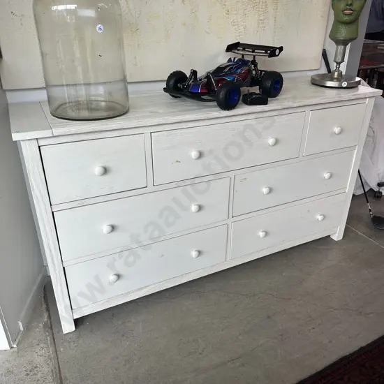 painted  low chest drawers 1680mm