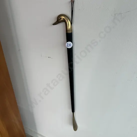 Ebony & Brass shoe horn