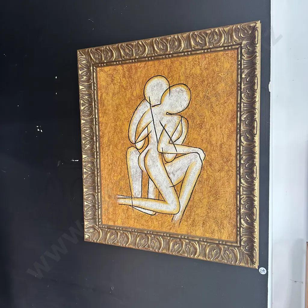 abstract couple framed art Image 1++