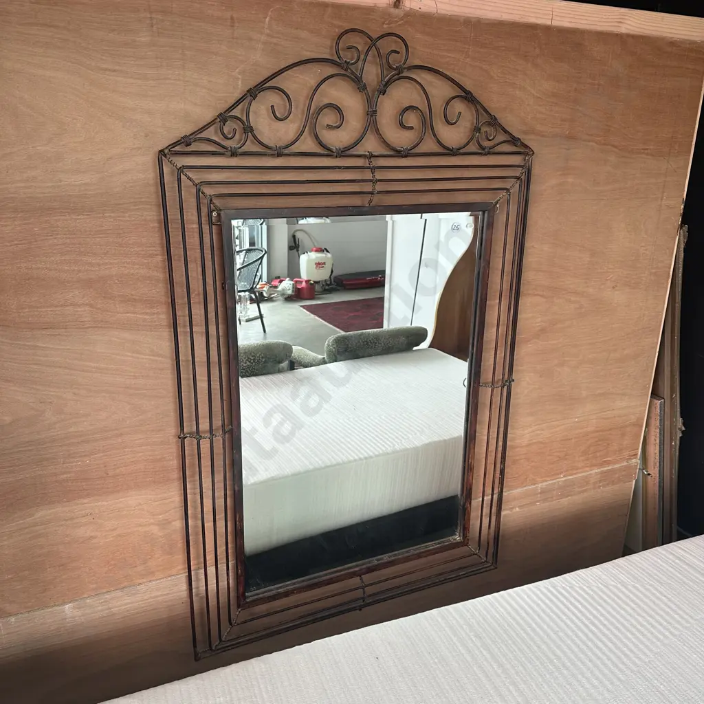 large metal framed mirror 1350 x 850 Image 1++