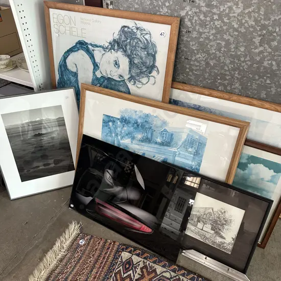 Photo lake taupo, Porsche picture, Hereworth pencil, plus prints