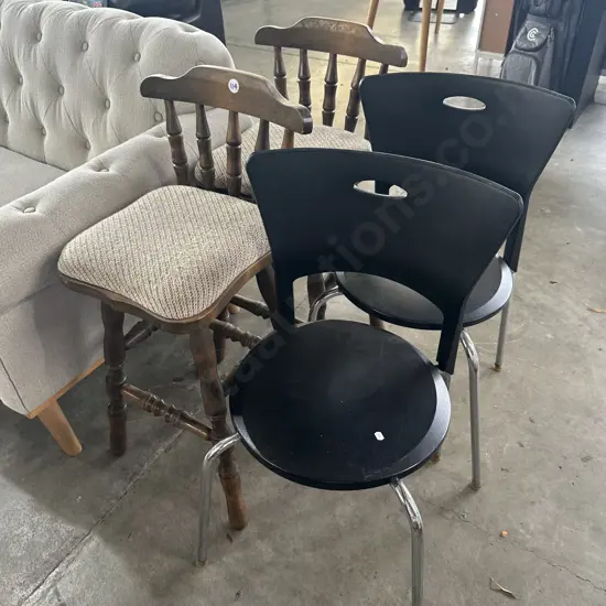 Pr chairs and bar stools