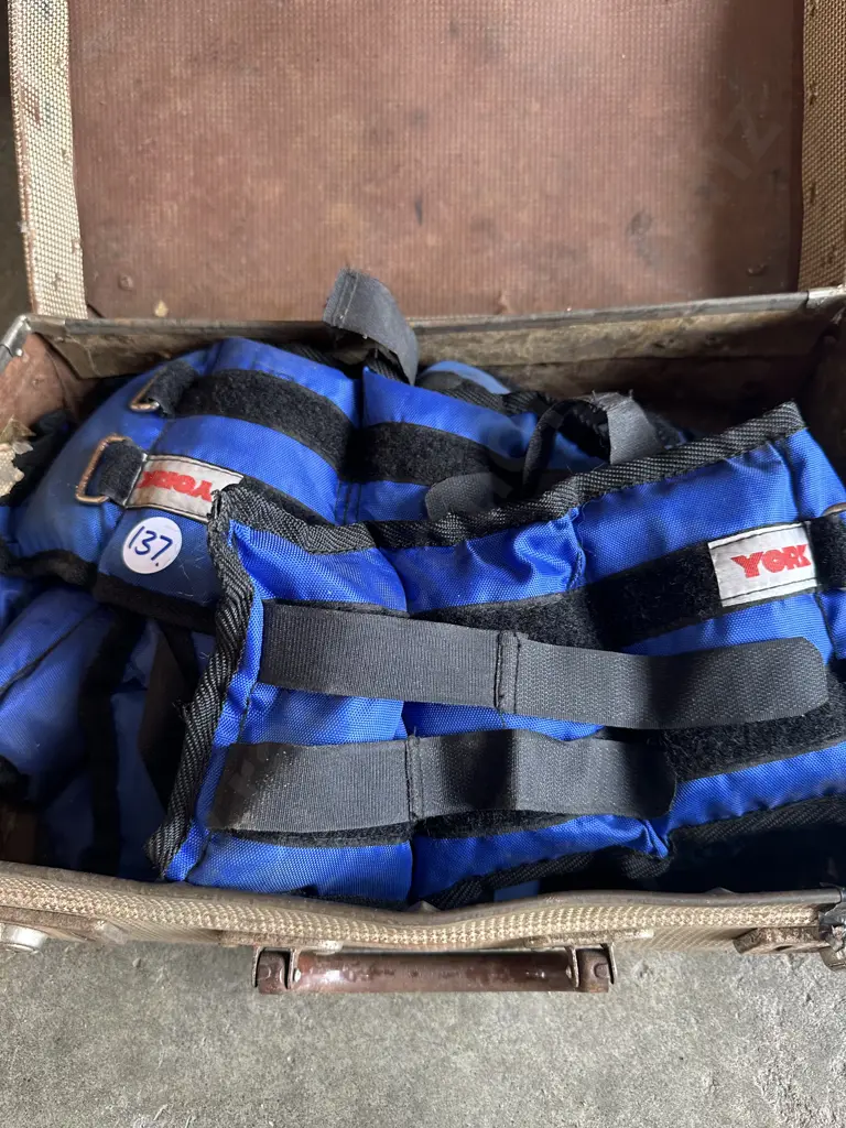 Case of weight belts plus two boxes of cups. Image 1++