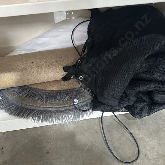 trailer tarp and mats